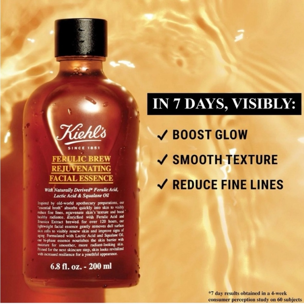 1 KIEHL’S FERULIC BREW REJUVENATING FACIAL ESSENCE - Picture 4 of 8